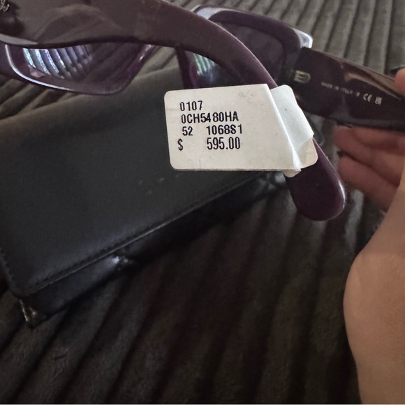 CHANEL Purple Oversized Sunglasses main image 6